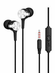 Орбита OT-ERG08 Черные наушники вакуум-гарнитура (3.5мм)